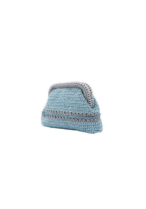 Borsa donna Crochet MC2 Saint Barth 06361H Azzurra pouch uncinetto lurex tracolla MC2 SAINT BARTH | Borse | CROCHETPOCH06361H3133